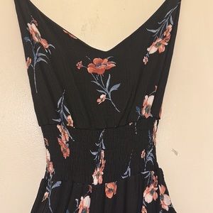 Black flower dress